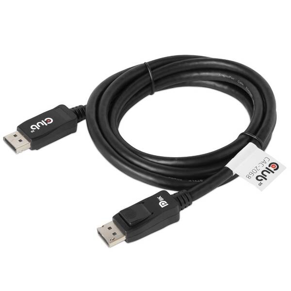 Kabel Club3D DisplayPort 1.4 HBR3 VESA Certified, M/M, 2 m černý

