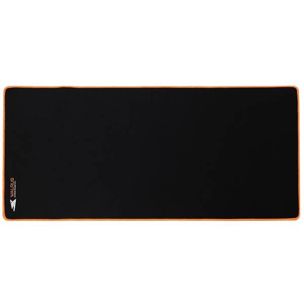 Podložka pod klávesnici a myš Baracuda WARLUS XL, 80 × 40 cm černá/oranžová


