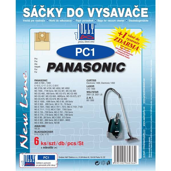Sáčky do vysavače Jolly PC 1 (6 ks) 


