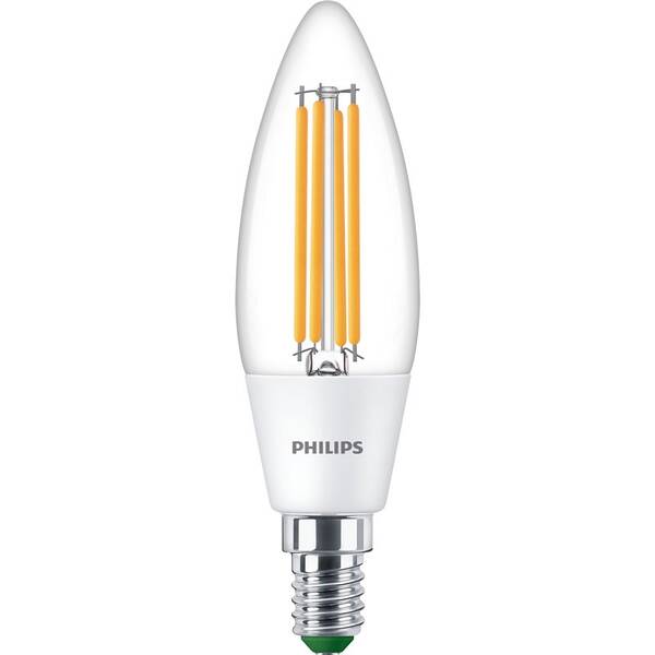 Žárovka LED Philips filament svíčka, E14, 2,3W, studená bílá 

