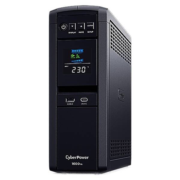 Záložní zdroj CyberPower PFC SineWave LCD GP 1600VA/1000W černý

