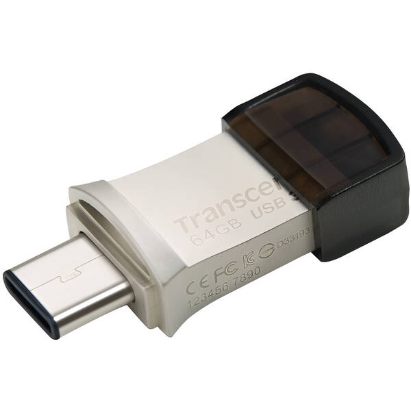 USB Flash Transcend JetFlash 890 64GB stříbrná

