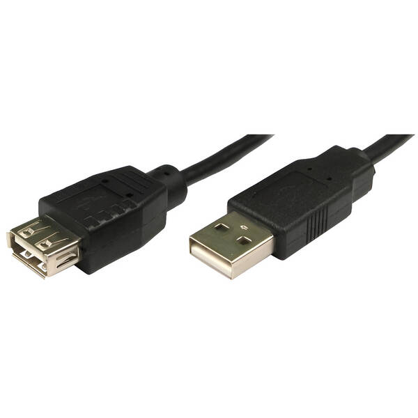 Kabel AQ prodlužovací USB 2.0 F/M, 3 m 

