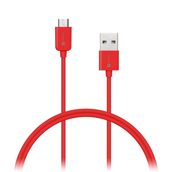 Kabel Connect IT Wirez USB/micro USB, 1m červený

