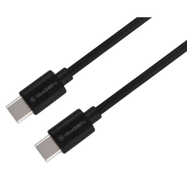 Kabel GoGEN USB-C / USB-C, 60W, 0,3m černý

