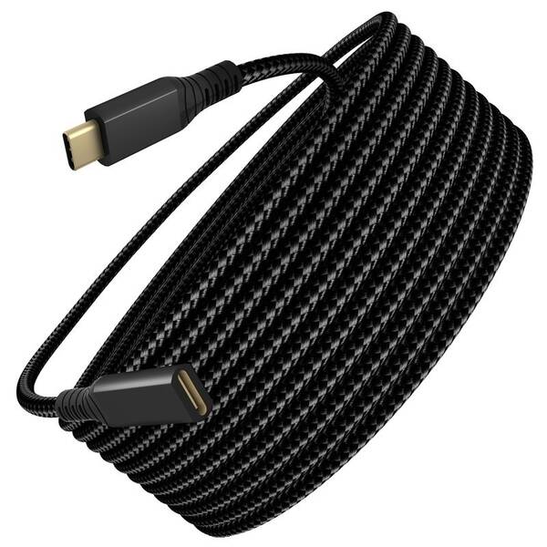 Kabel WG USB-C (M)/USB-C (F), prodlužovací, 2 m černý

