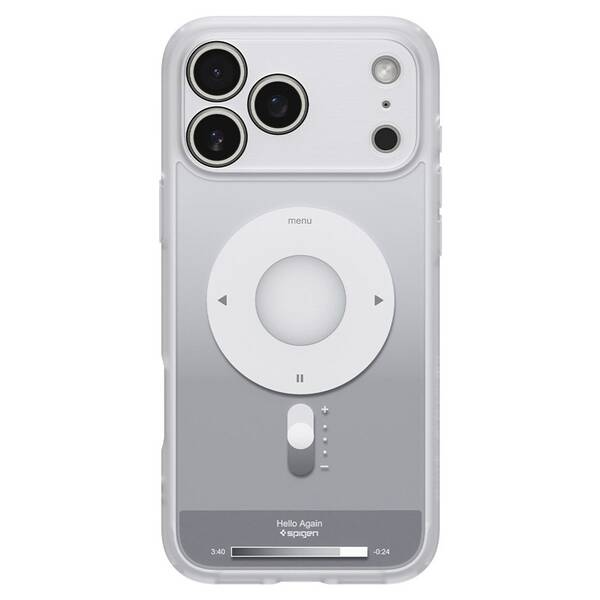 Kryt na mobil Spigen Ultra Hybrid MagSafe na Apple iPhone 18 Pro / 17 Pro stříbrný

