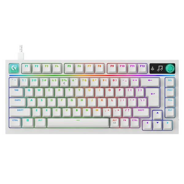 Klávesnice Logitech G316 X 75 - US INT'L layout bílá

