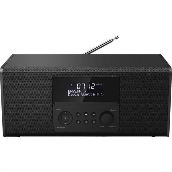 Radiopřijímač s DAB+ Hama DR1550CBT, CD/BT černý

