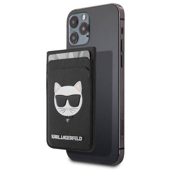 Peněženka Karl Lagerfeld Saffiano Magnetic Wallet Choupette Head černá

