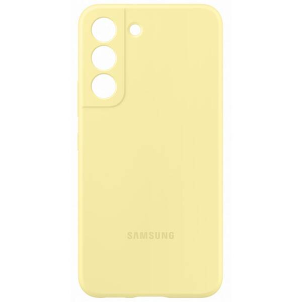 Kryt na mobil Samsung Silicone Cover na Galaxy S22 žlutý

