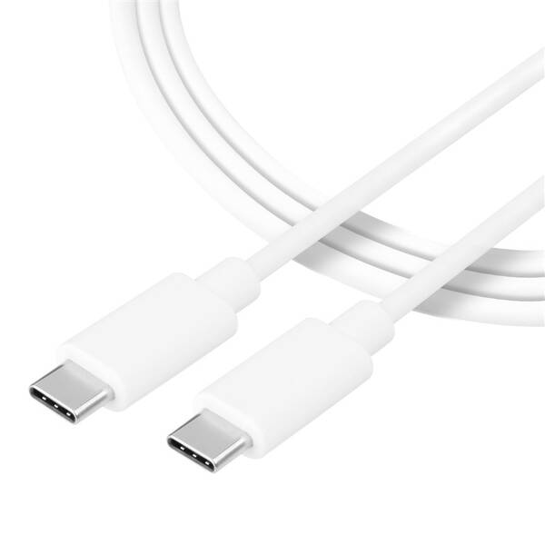Kabel Tactical Smooth Thread USB-C/USB-C, 0,3 m bílý

