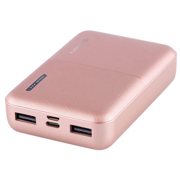 Powerbanka GoGEN 10000 mAh, PB100007, metalická růžová

