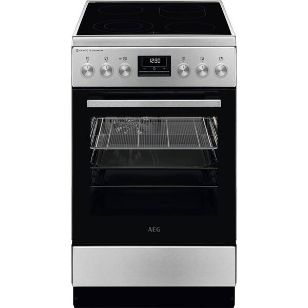 Sklokeramický sporák AEG CCB56490BM nerez

