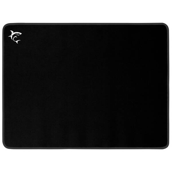 Podložka pod myš White Shark BLACK KNIGHT 40 × 30 cm černá

