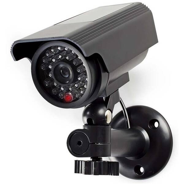 Maketa zabezpečovací kamery Nedis s blikající LED, bullet, IP44, venkovní 
