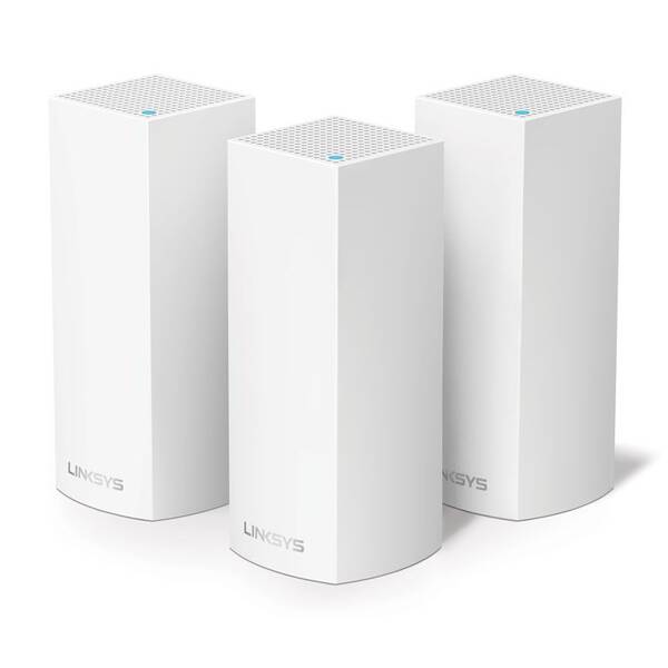 Přístupový bod (AP) Linksys Velop Mesh Wi-fi System, Tri-Band, 3-Pack bílý

