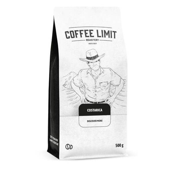 Káva zrnková COFFEE LIMIT Costa Rica La Pastora, Tarrazu 500 g 

