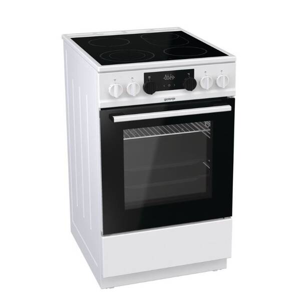 Sklokeramický sporák Gorenje ECS5350WA Entry steam bílý

