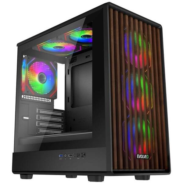 Case Evolveo Panthera, 6x ARGB černá

