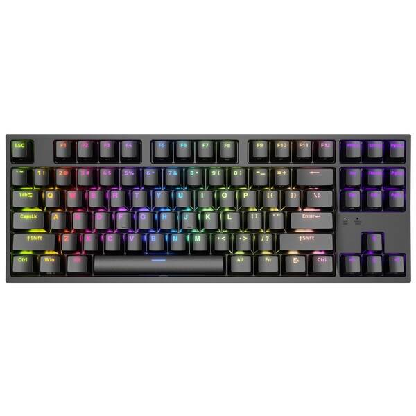 Klávesnice Genesis THOR 404 TKL, RGB, US layout, Gateron Yellow Pro černá

