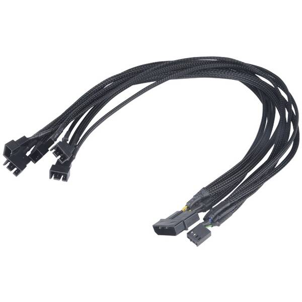 Redukce AKASA FLEXA FP5 1x 4pin PWM na 5x 4pin PWM 45cm 


