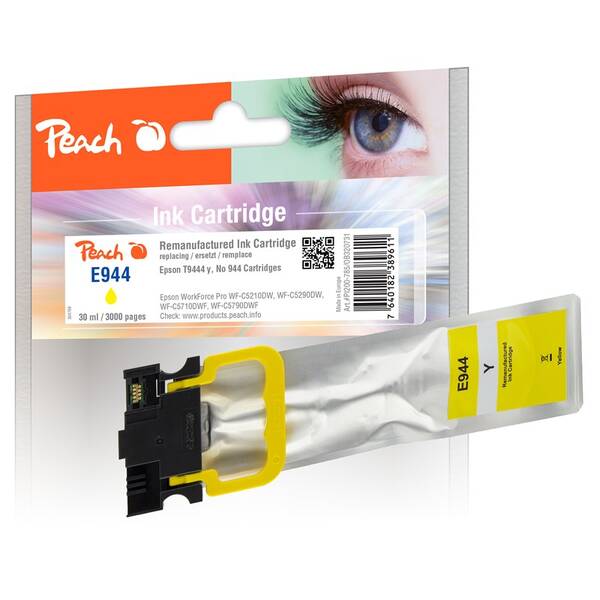 Inkoustová náplň Peach Epson 944, T9444, 4130 stran žlutá

