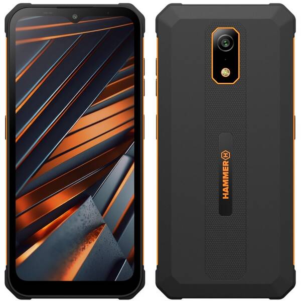 Mobilní telefon myPhone Hammer Iron Va černý/oranžový

