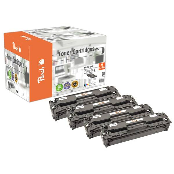 Toner Peach HP 131A MultiPac, 1x1600/3x1800 stran vícebarevný

