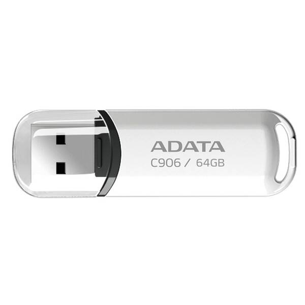USB Flash ADATA C906 64GB bílá barva
