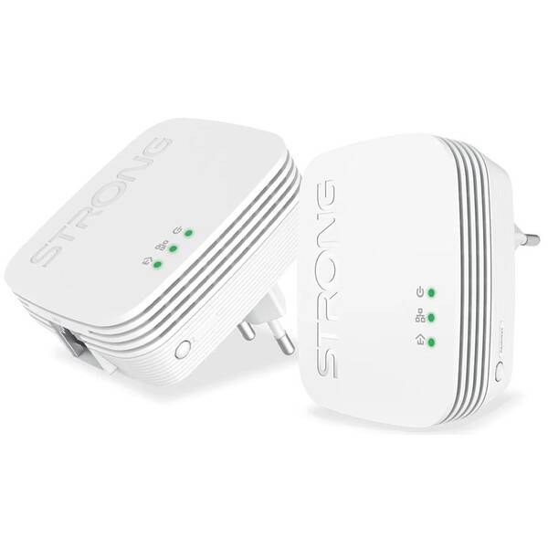 Síťový rozvod LAN po 230V Strong 600 DUO MINI bílý

