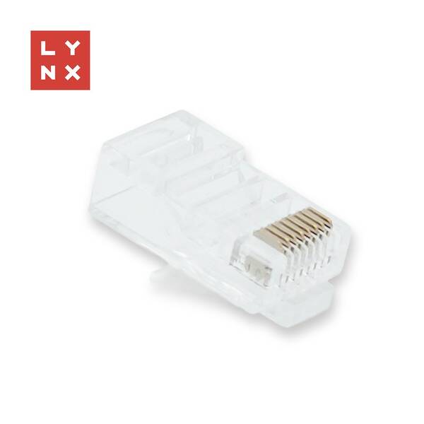 Koncovka Lynx UTP Cat5e, 50µ, 100ks průhledná


