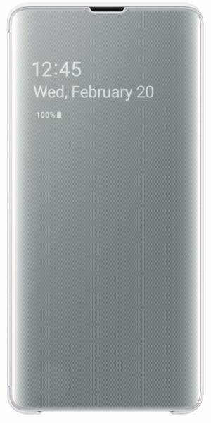 Pouzdro na mobil flipové Samsung na Galaxy S10+ bílé

