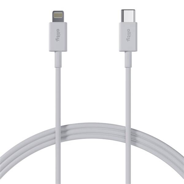 Kabel Allity AUC-03, 27W, USB-C/Lightning, 2m bílý

