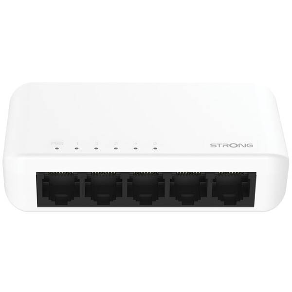 Switch Strong SW5000P 5-Port Gigabit bílý/plast

