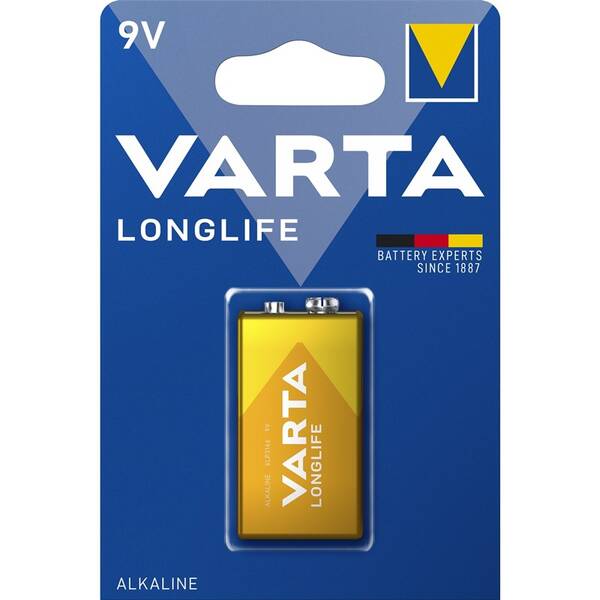 Baterie alkalická Varta 9V, 6LP3146, blistr 1ks 

