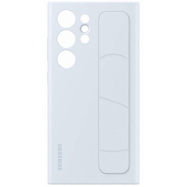 Kryt na mobil Samsung Silicone Grip s poutkem na Galaxy S24 Ultra modrý

