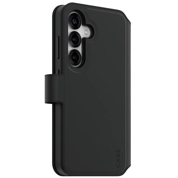 Pouzdro na mobil flipové PanzerGlass CARE Tango 2v1 Qi na Samsung Galaxy S25 černé

