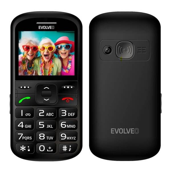Mobilní telefon Evolveo EasyPhone XS černá barva
