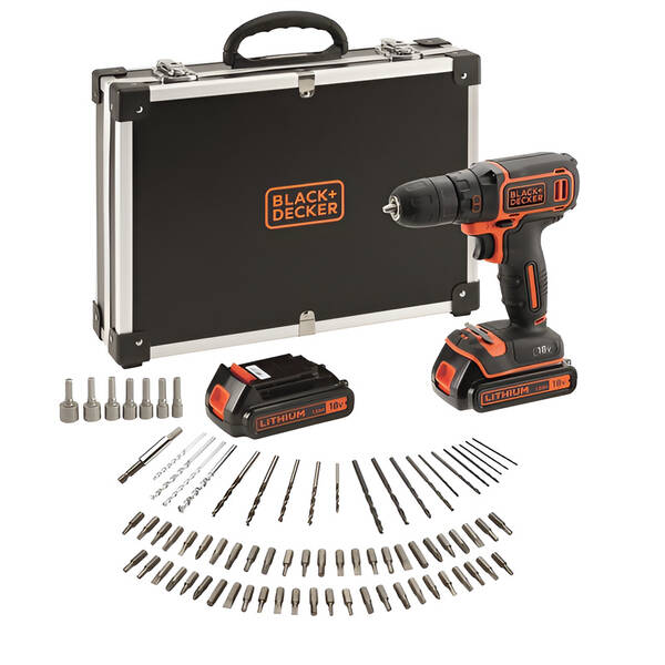 Vrtací šroubovák Black-Decker BDCDC18BAFC-QW (s baterií) 

