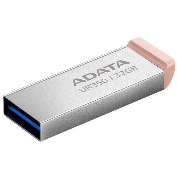 USB Flash ADATA UR350 32GB stříbrný/hnědý

