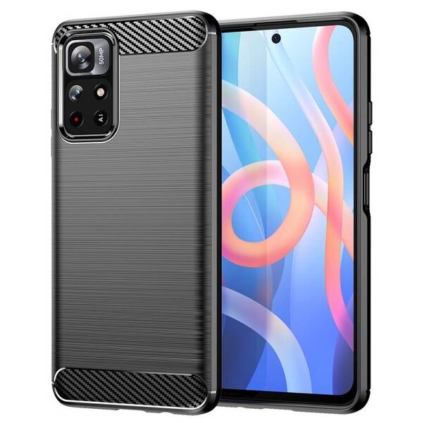 Kryt na mobil WG Carbon na Poco M4 Pro 5G černý

