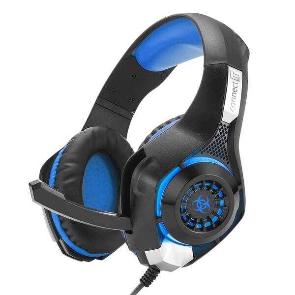 Headset Connect IT CHP-4510 černý/modrý

