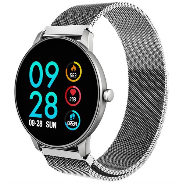Fitness náramek Carneo SlickFit Oxygen+ stříbrný

