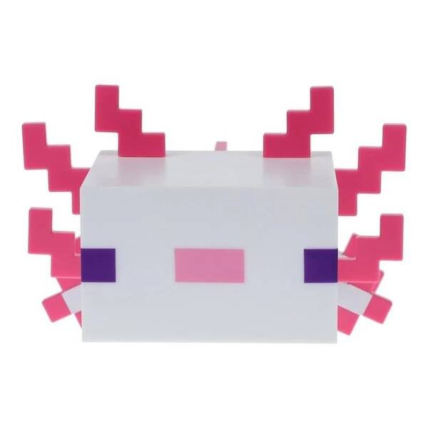 Dekorativní LED Paladone Minecraft Axolot bílé/růžové

