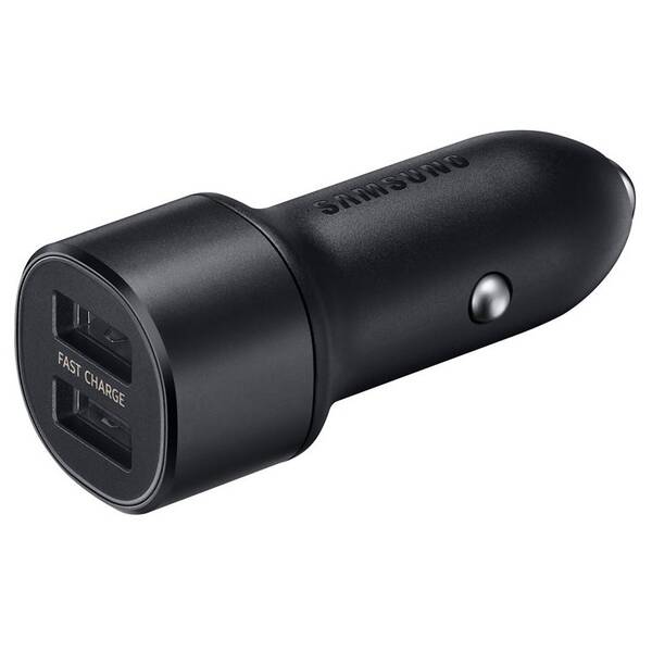 Adaptér do auta Samsung EP-L1100, 2x USB, s funkcí rychlonabíjení, 15W černý

