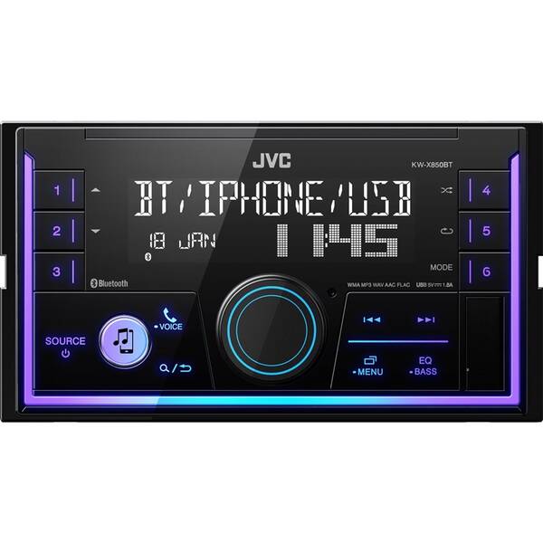 Autorádio JVC KW-X850BT černá barva
