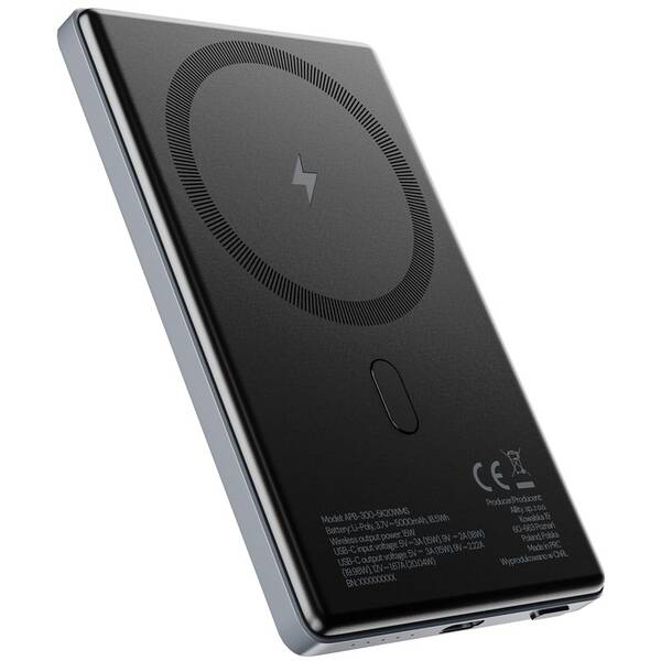 Powerbanka Allity APB-300 PD QC 20W 5000 mAh šedá

