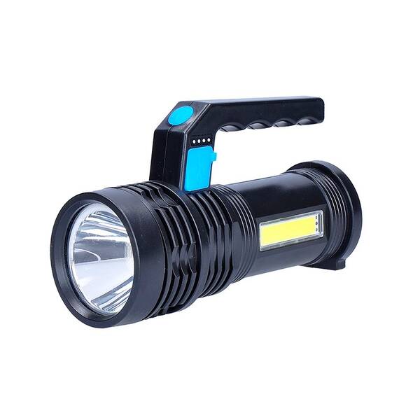 Svítilna Solight WN46, LED nabíjecí, s rukojetí a bočním světlem, 150+100lm, Li-Ion černá

