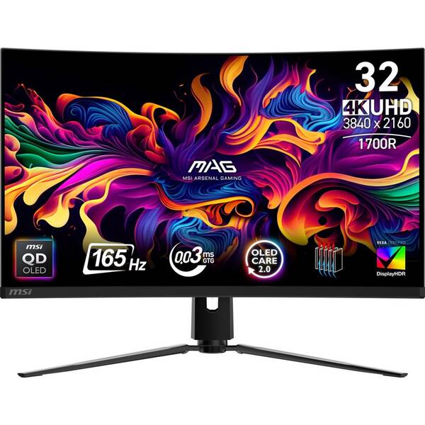 Herní monitor MSI MAG 321CUP QD-OLED černý

